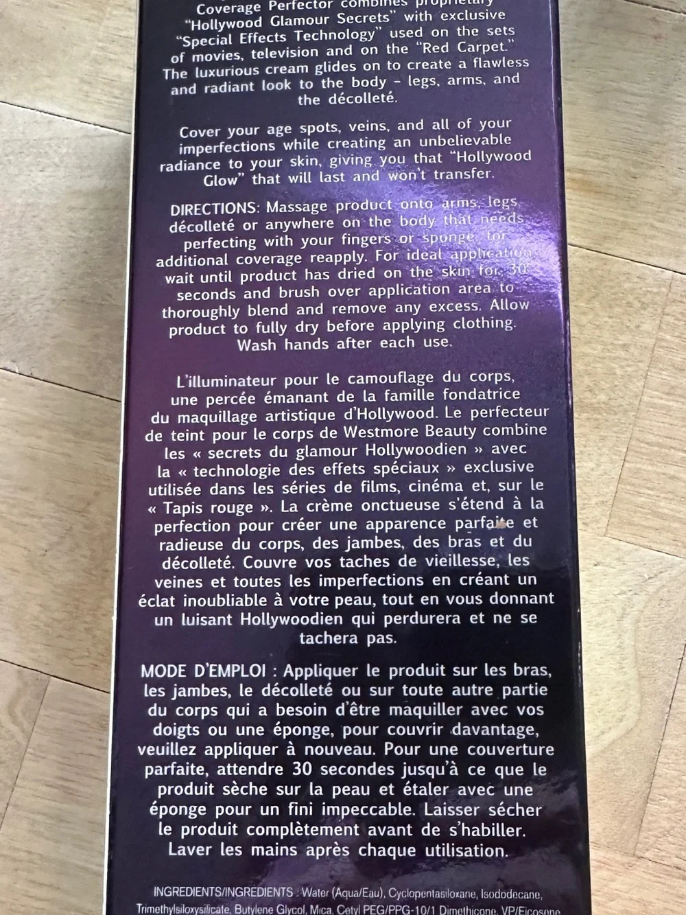 Westmore Beauty Body Coverage Perfector - Purple